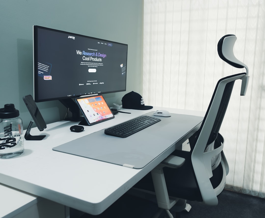 Modern UX design workspace representing website design and conversion work