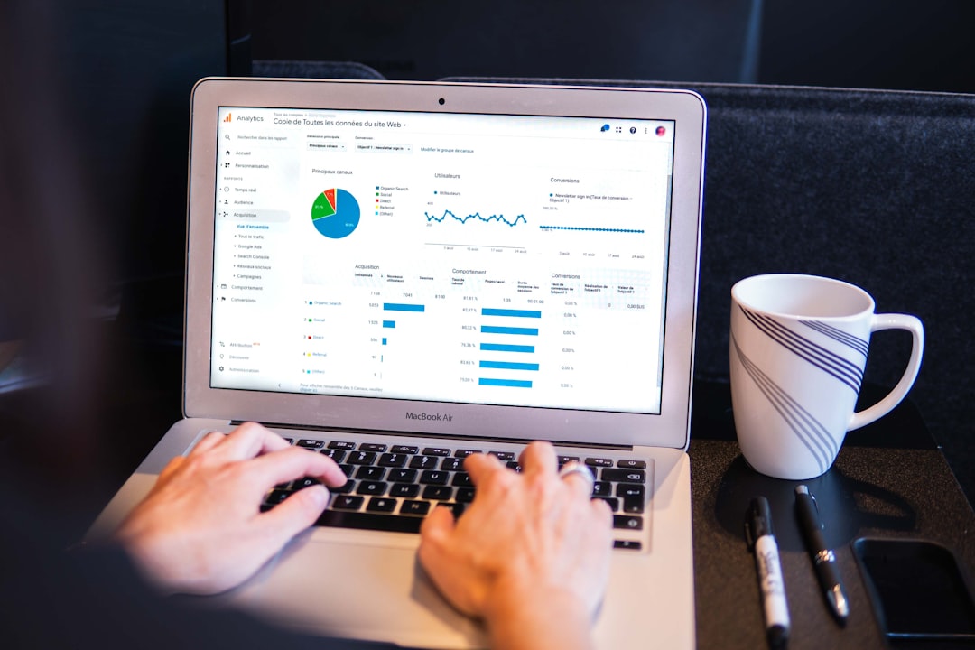 Google Analytics reporting screen representing internal linking and SEO site structure