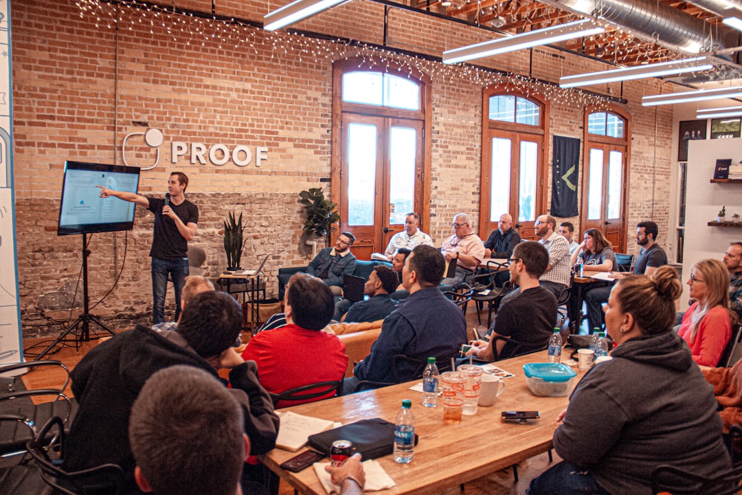 Small business presentation representing a structured lead generation system